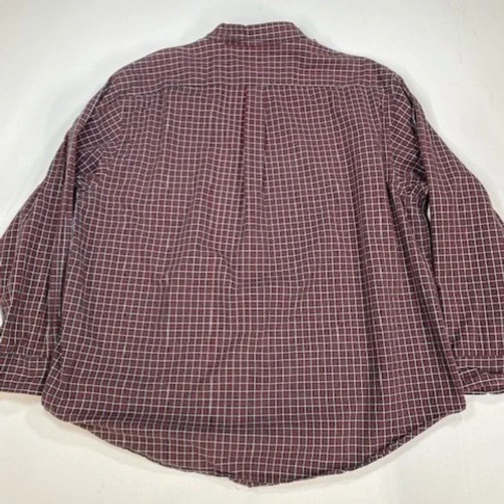 Ralph Lauren Jeans Company Plaid Button Down‎ Shirt Men's 2XL Cotton Long Sleeve